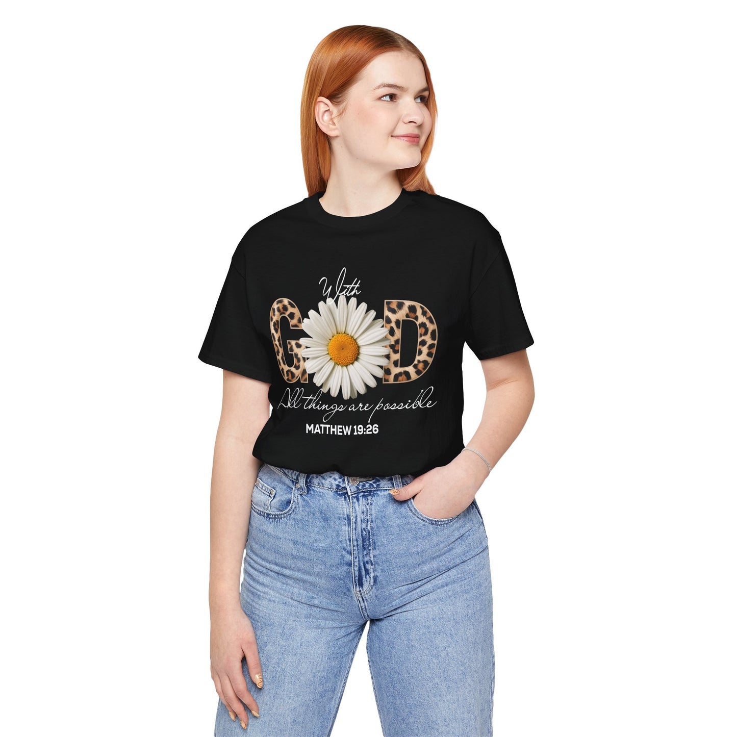 Wild Faith Leopard Daisy Tee