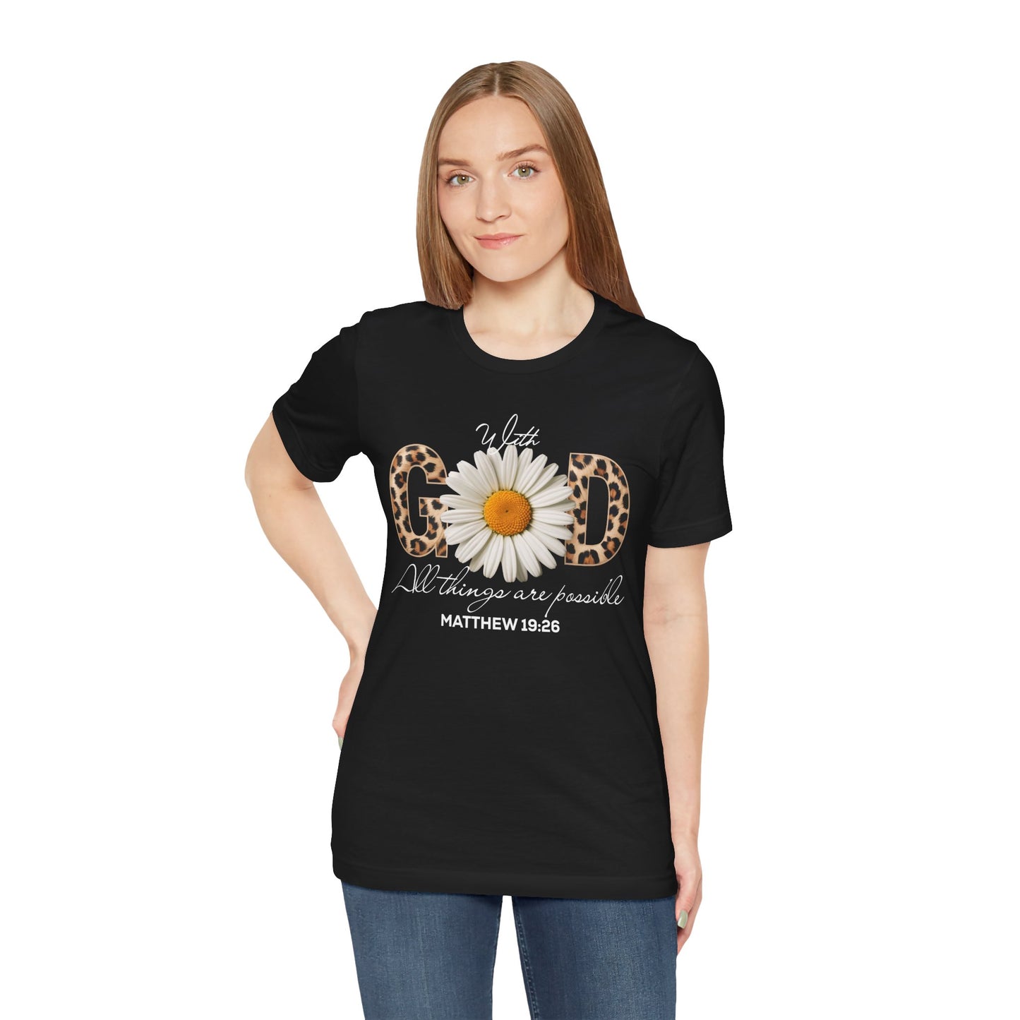 Wild Faith Leopard Daisy Tee