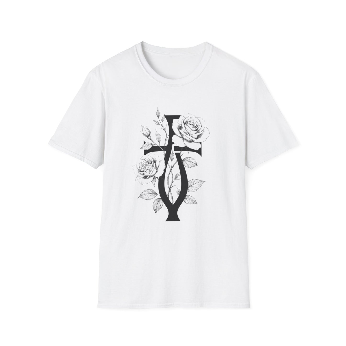 Floral Cross Emblem Tee