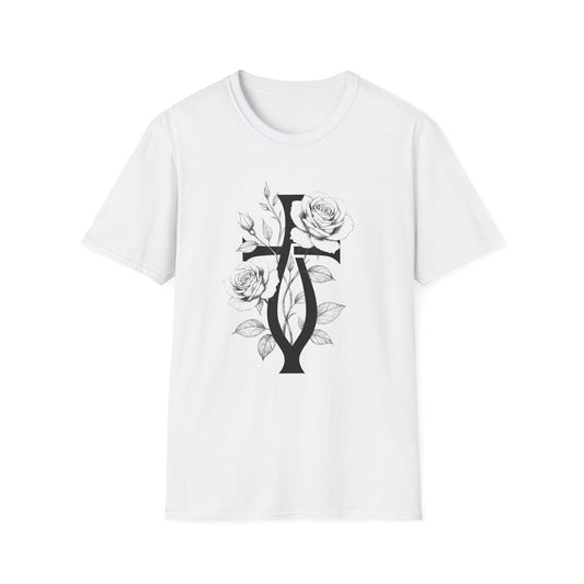Floral Cross Emblem Tee